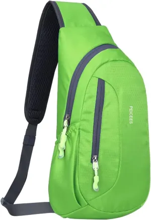 Peicees Small Sling Bag For Men Women Crossbody Man Purse Chest Bag Packable Backpack Waterproof Shoulder Bag Hiking Travel