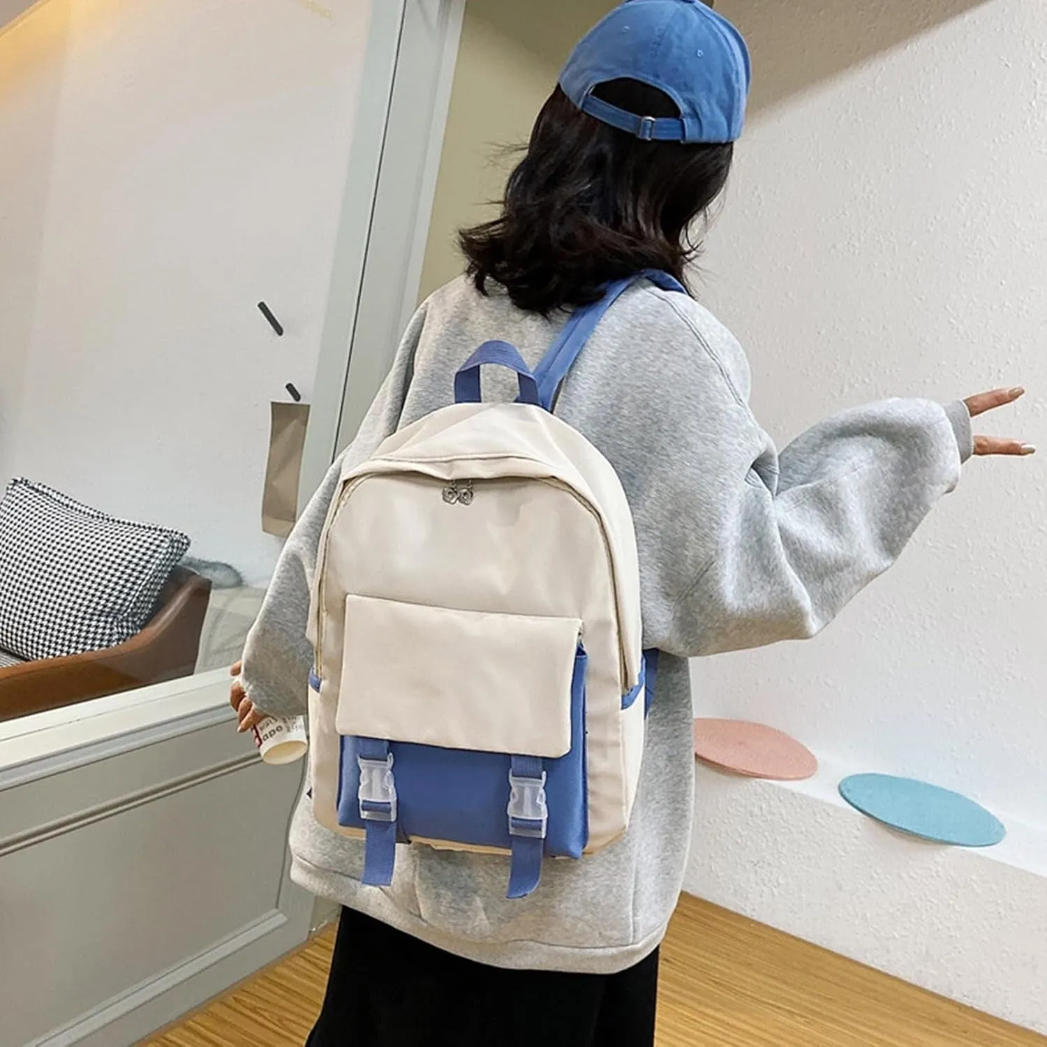 Personalised Backpack for School with Name Embroidery Custom Text School Bags Backpacks,Bookbag for Teenage Primary Secondary