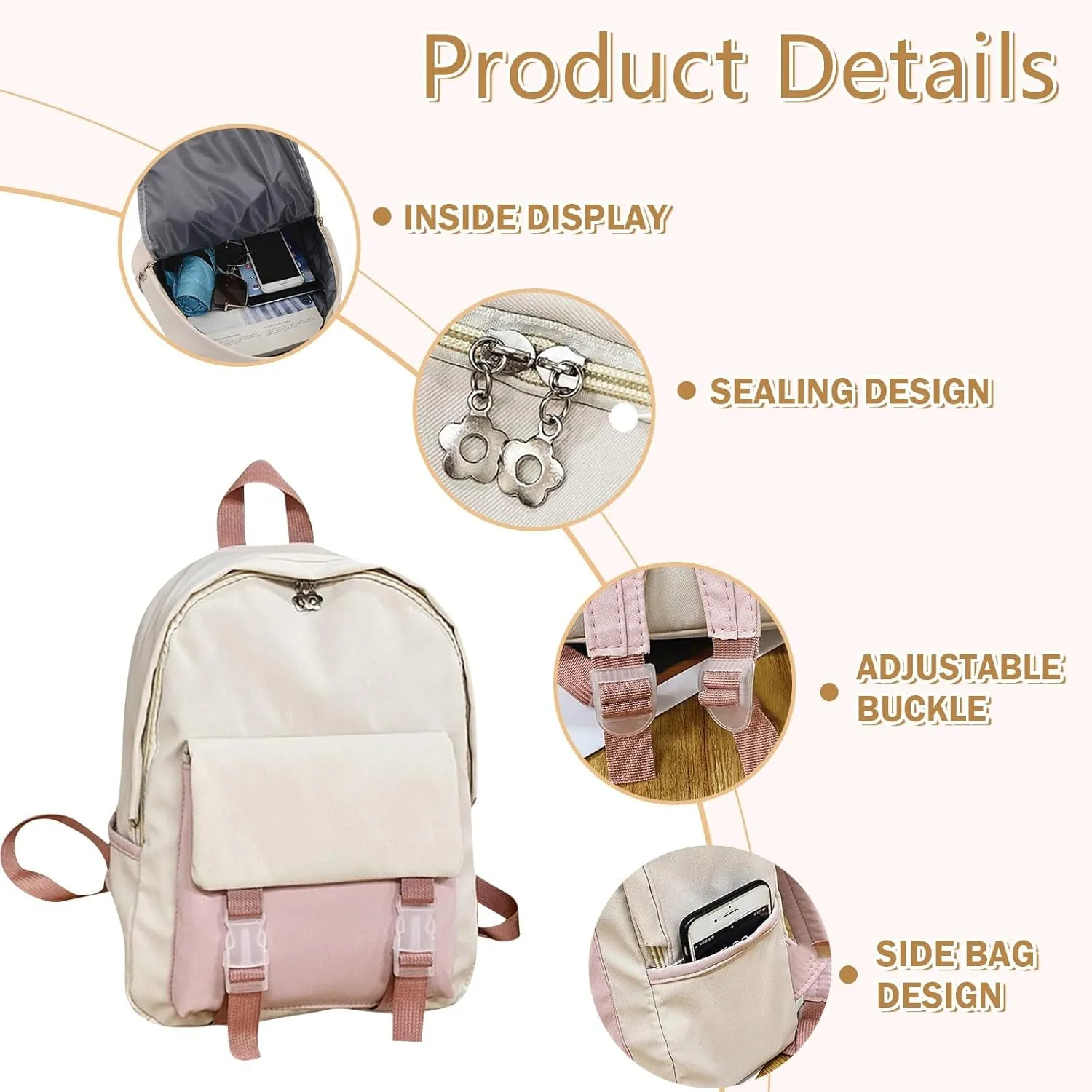 Personalised Backpack for School with Name Embroidery Custom Text School Bags Backpacks,Bookbag for Teenage Primary Secondary