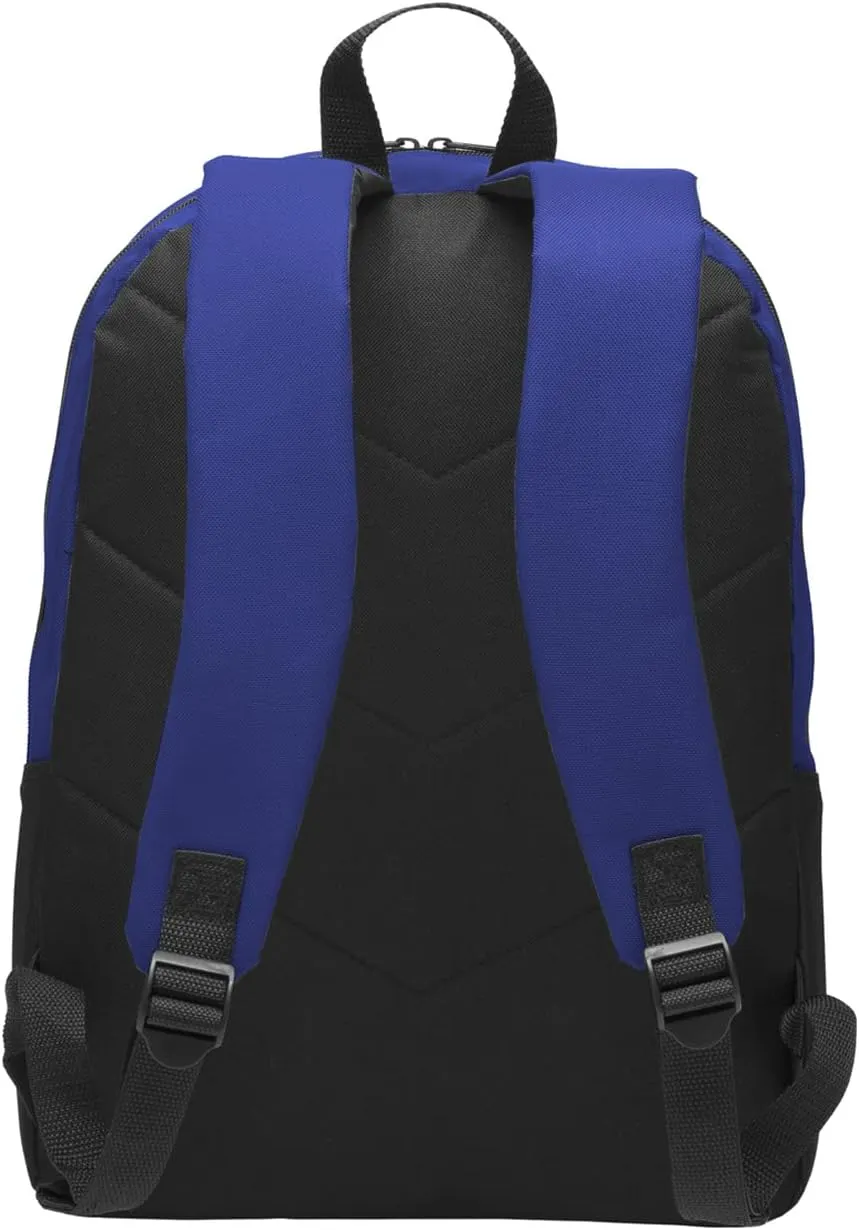 Personalized Casual Value Backpacks, Blue - Your Name - Customized Basic Backpack for College, Business