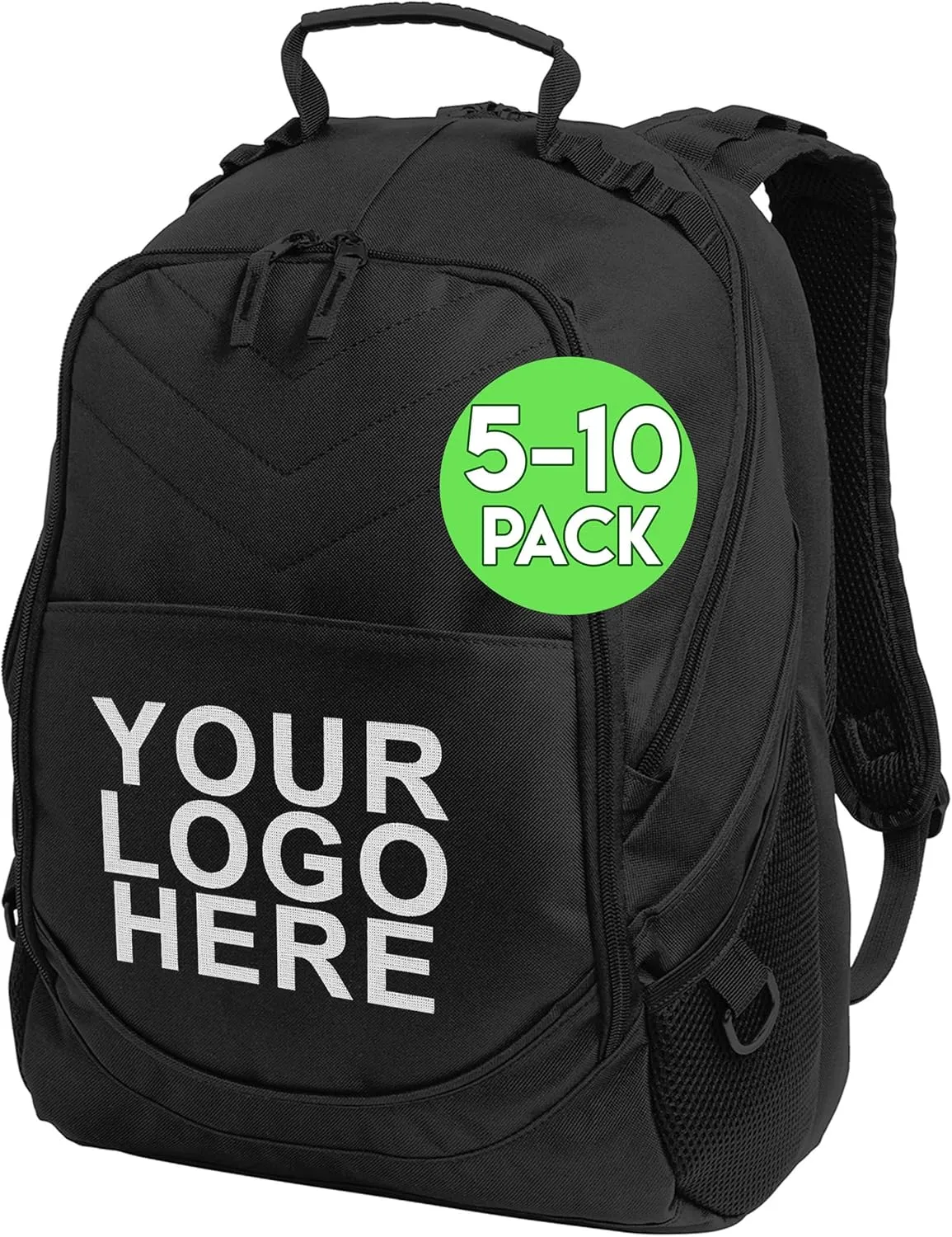 Personalized Custom Business Computer Backpack - Add Your Logo (17" Laptops) 5 or 10 Pack