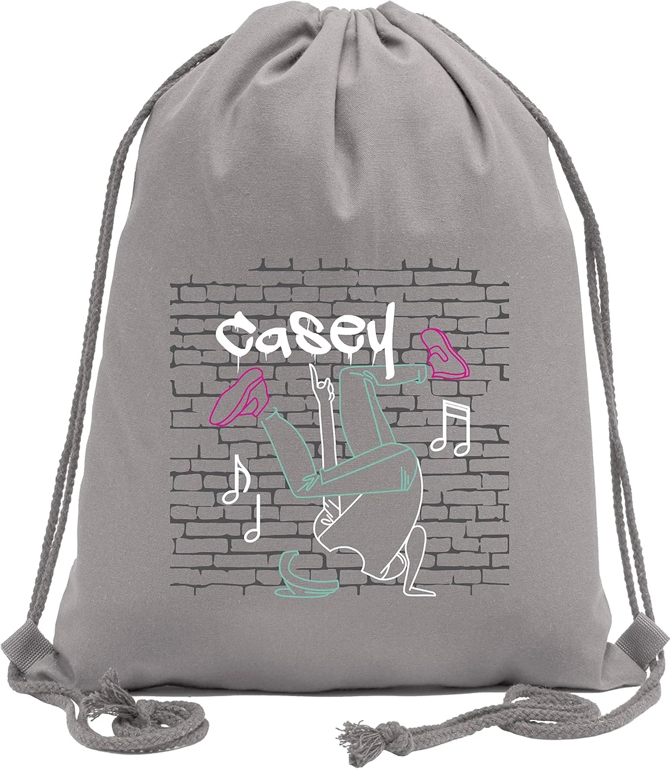 Personalized Dance Cotton Backpack | Custom Dance Bag | Hip Hop Canvas Bag