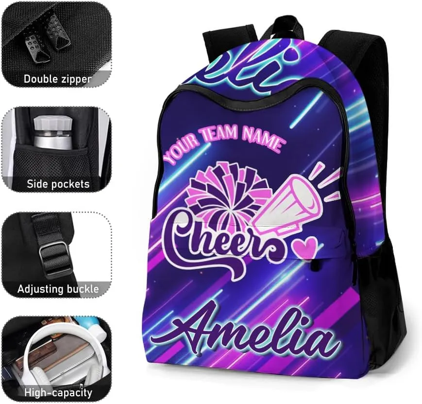 Personalized School Backpack for Boys Girls with Lunch Box Bag,Custom Toddler Backpack for Boys Girls