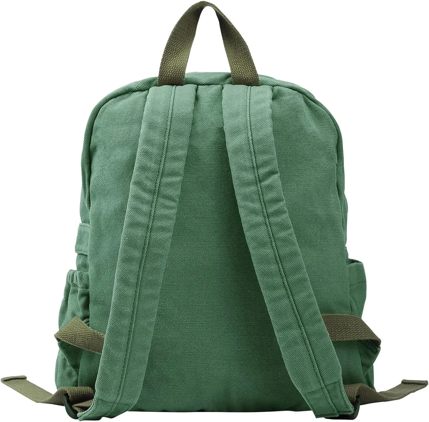 Phaoullzon Small Backpack Purse for Women Travel Vintage Canvas Casual Daypack,Emerald green