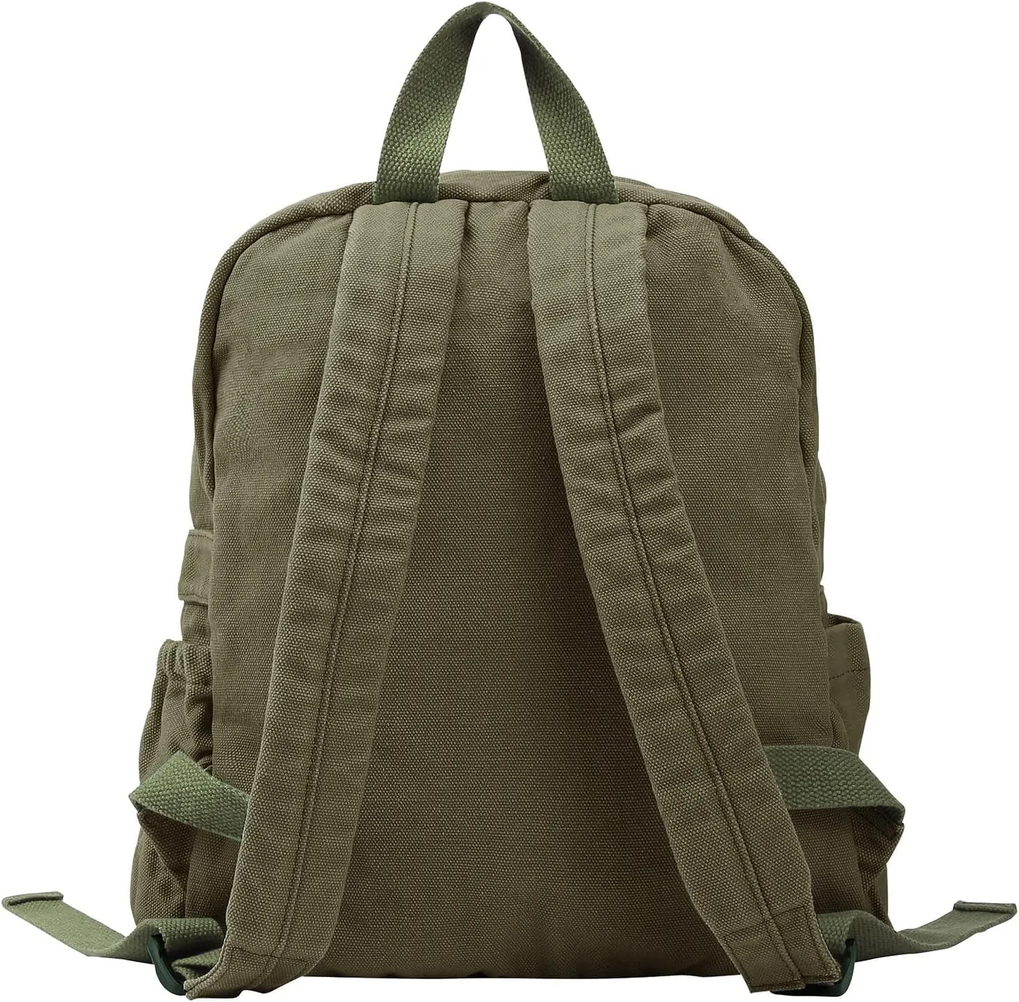 Phaoullzon Small Backpack Purse for Women Travel Vintage Canvas Casual Daypack,Olive green