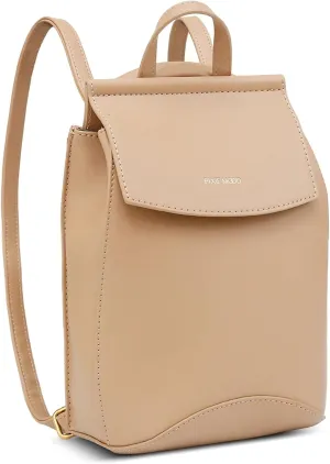Pixie Mood Mini Kim 8 x 10.5 Vegan Leather Adjustable Straps, Top Handle, Shoulder Bag, Backpack, Sand