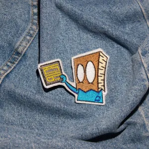 Premium Quality Bag of Expressions: Carry a Playful Face Everywhere with Our Face-in-a-Bag Patch