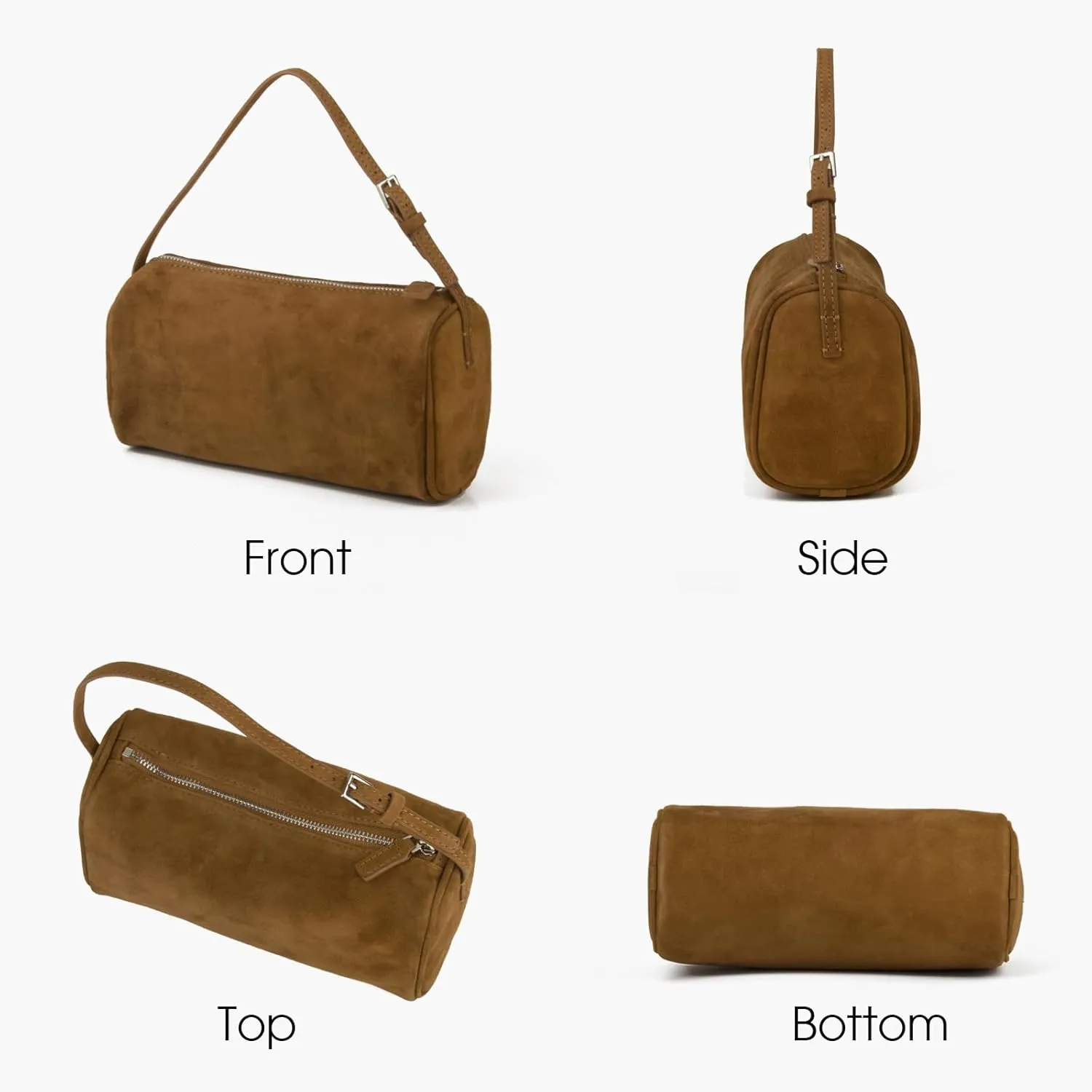 Premium Suede Leather Crossbody Purses for Women, Small Shoulder Bag with Adjustable Strap and Crossbody Hobo Bag