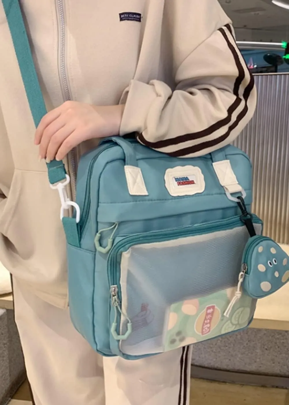 Purse Handbag JK Uniform Messenger Bag Lolita Shoulder Crossbody Bag Ita Bag Nylon Tote