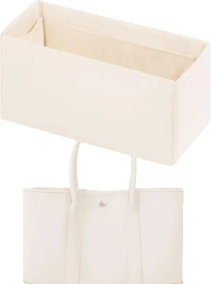 Purse Handbag Silky Organizer Insert Keep Bag Shape Fits Garden Party 26/30/36/49 Bags, Luxury Handbag Tote Lightweight Sturdy(GP 30,Craie)