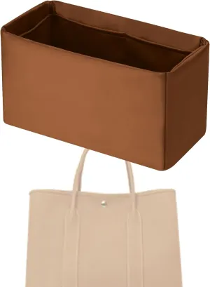Purse Handbag Silky Organizer Insert Keep Bag Shape Fits Garden Party 26/30/36/49 Bags, Luxury Handbag Tote Lightweight Sturdy(GP 30,Gold)