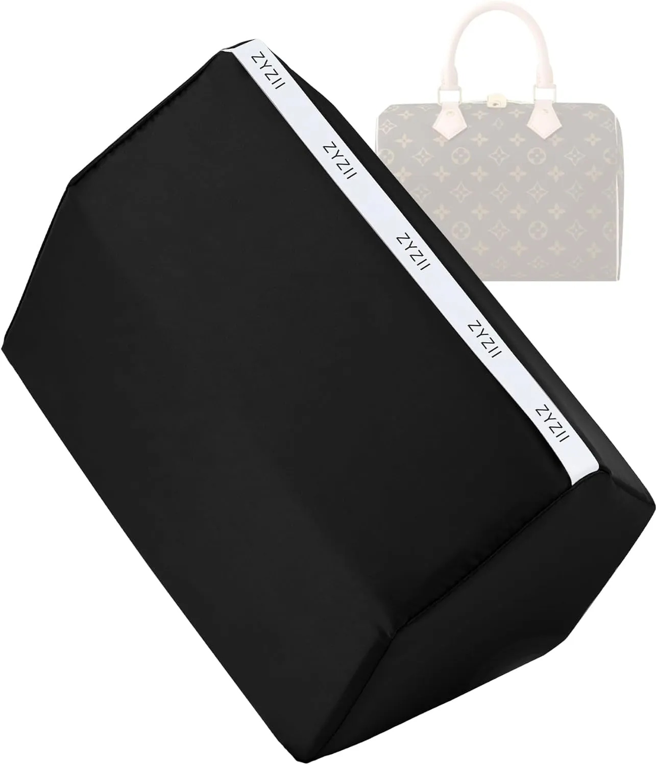 Purse Pillow for LV Speedy Nano16/20/25/30/35/45,Memory Foam Shaper Insert,Silky Bag Pillow for Luxury Handbag Tote(Speedy30,Black)