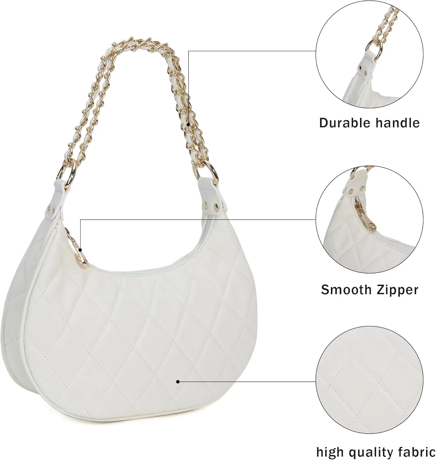Purse Shoulder bag for women, Cute Mini Clutch Zipper Hobo Tote Handbags
