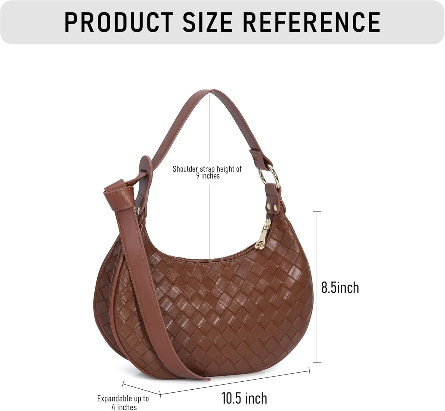 Purse Shoulder bag for women, Cute Mini Clutch Zipper Hobo Tote Handbags