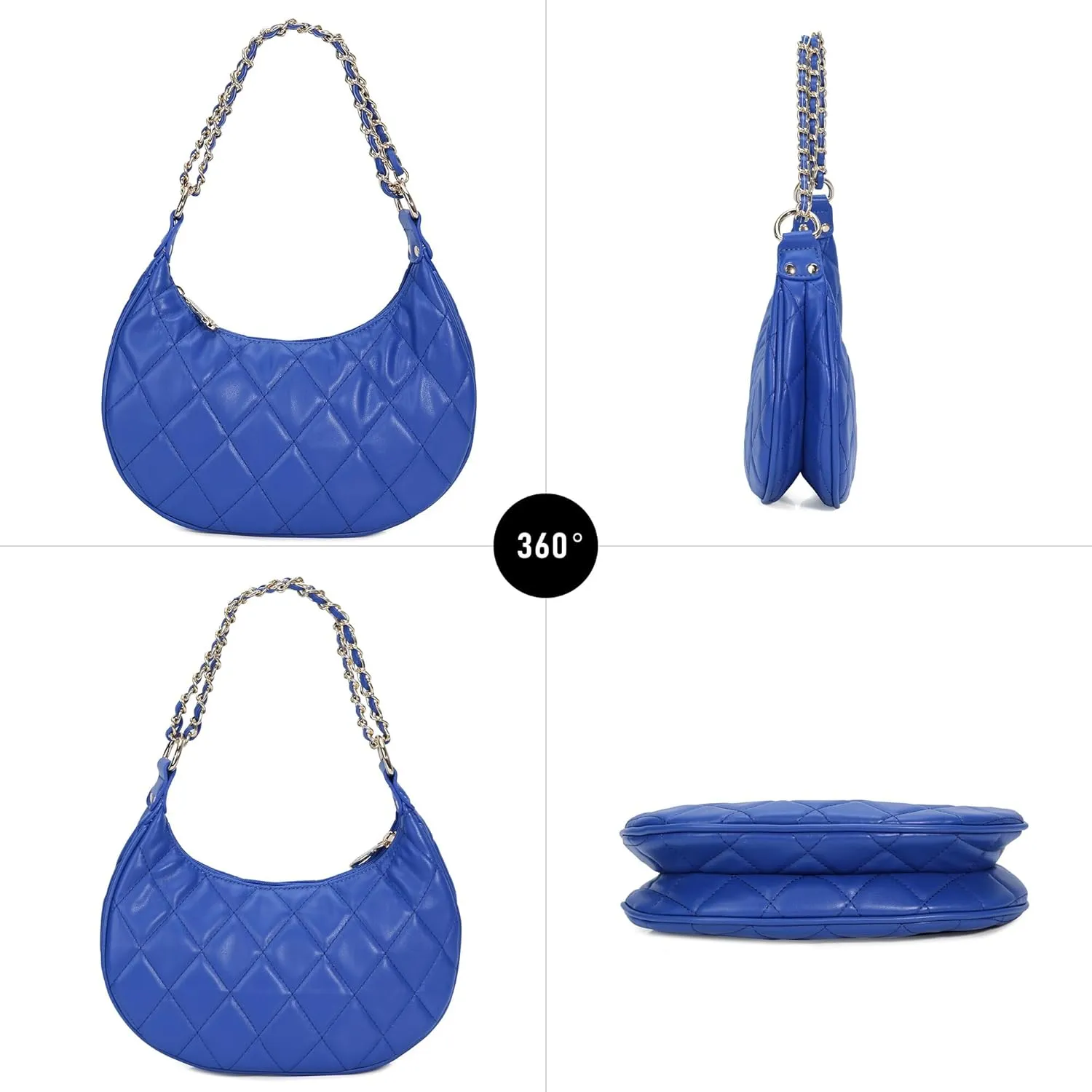 Purse Shoulder bag for women, Cute Mini Clutch Zipper Hobo Tote Handbags