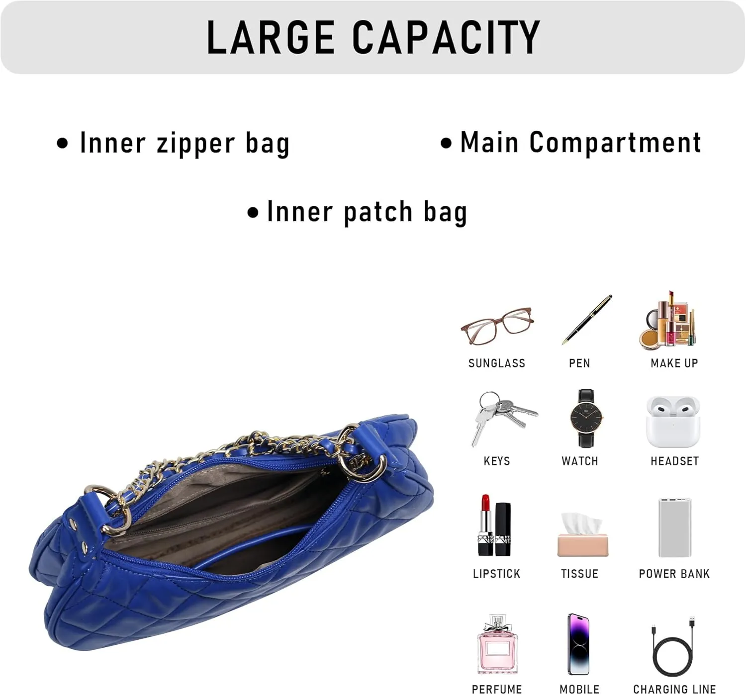 Purse Shoulder bag for women, Cute Mini Clutch Zipper Hobo Tote Handbags