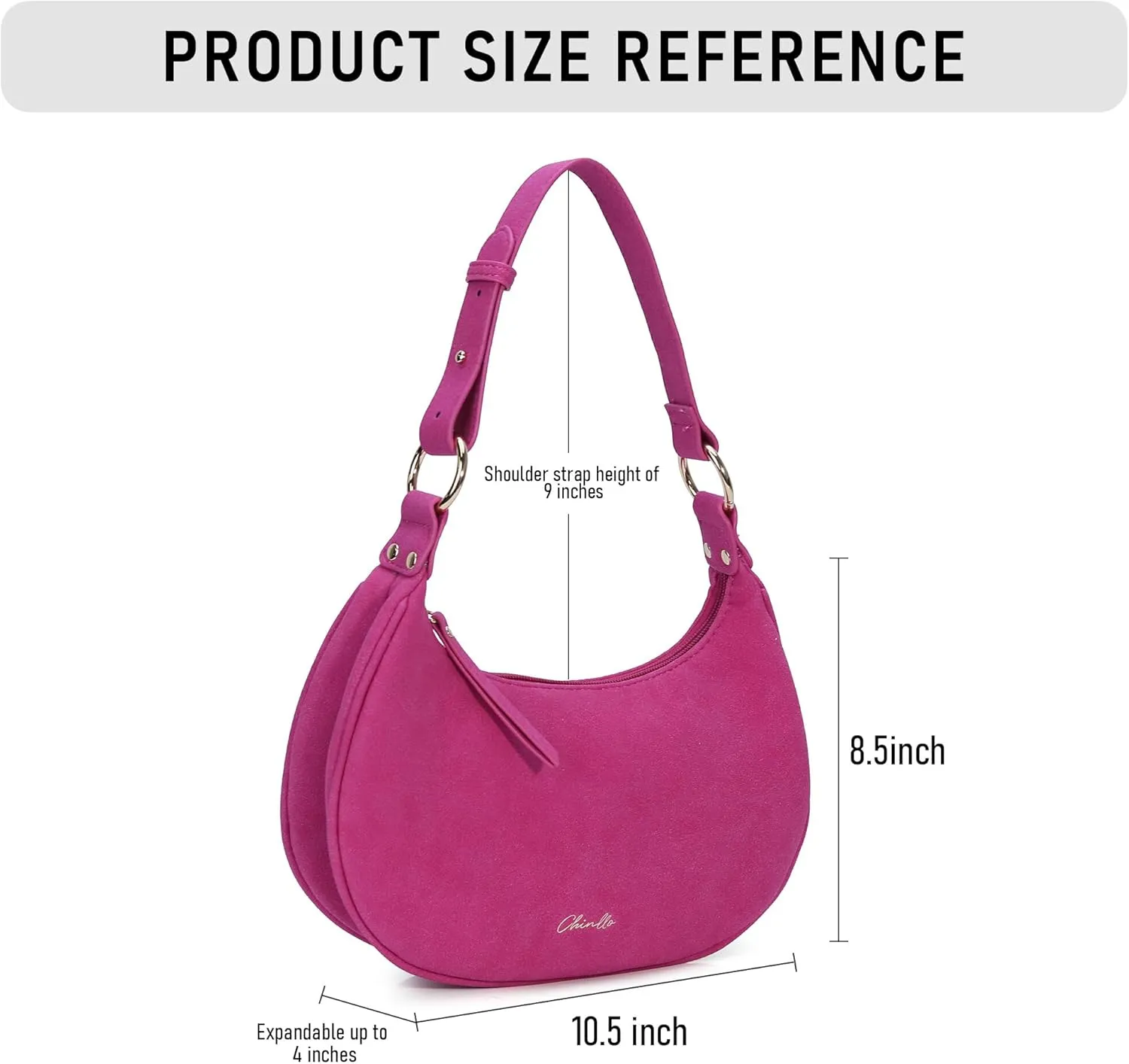 Purse Shoulder bag for women, Cute Mini Clutch Zipper Hobo Tote Handbags