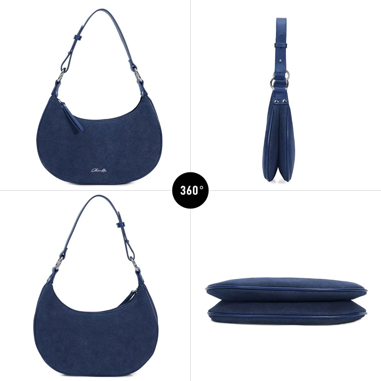 Purse Shoulder bag for women, Cute Mini Clutch Zipper Hobo Tote Handbags