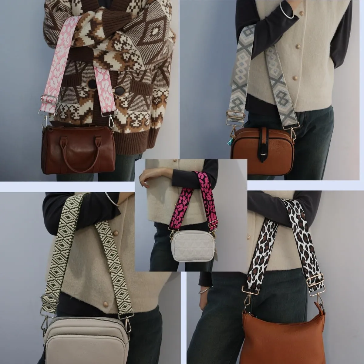 Purse Straps Replacement Wide Shoulder Strap for Bags Adjustable Bag Strap