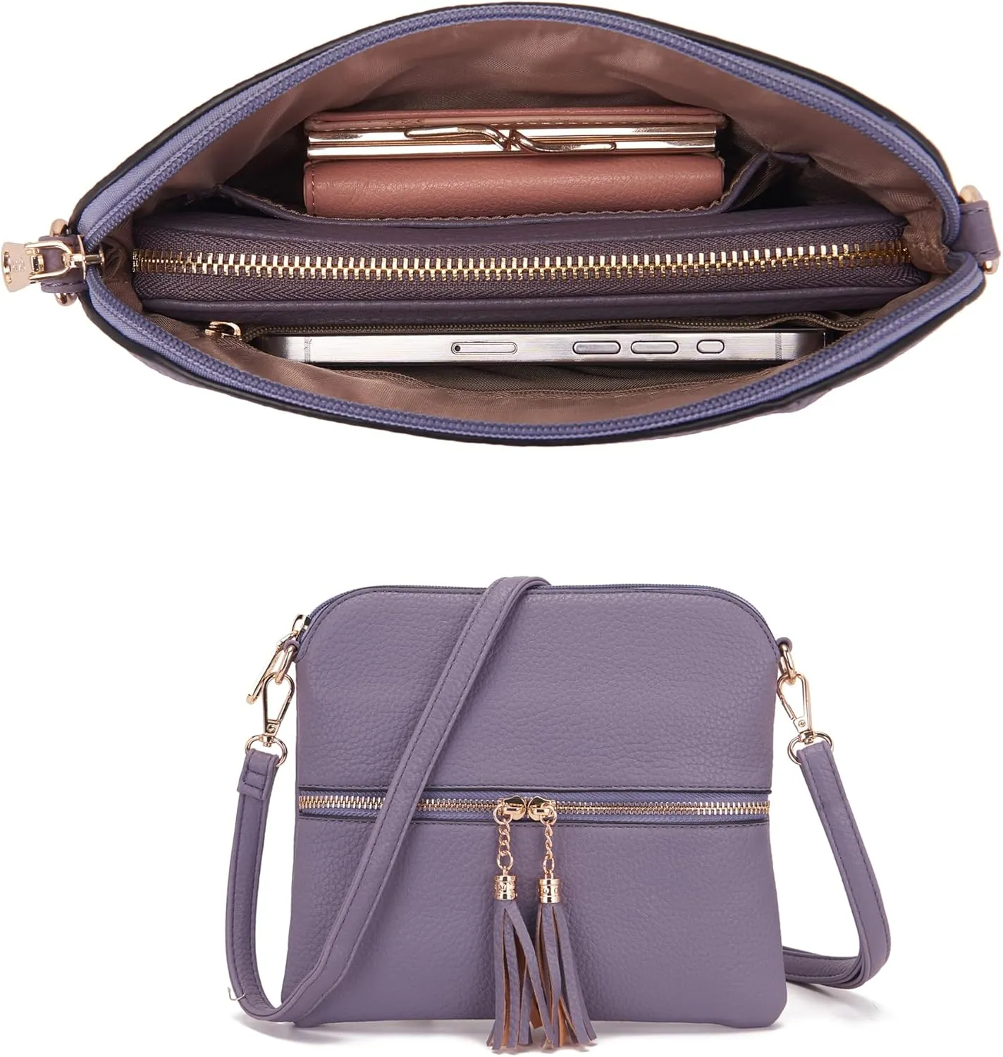 Qiyuer Purses And Wallets Set For Women Tote Handbags Large Hobo Bag Purse With Wallet 3PCS