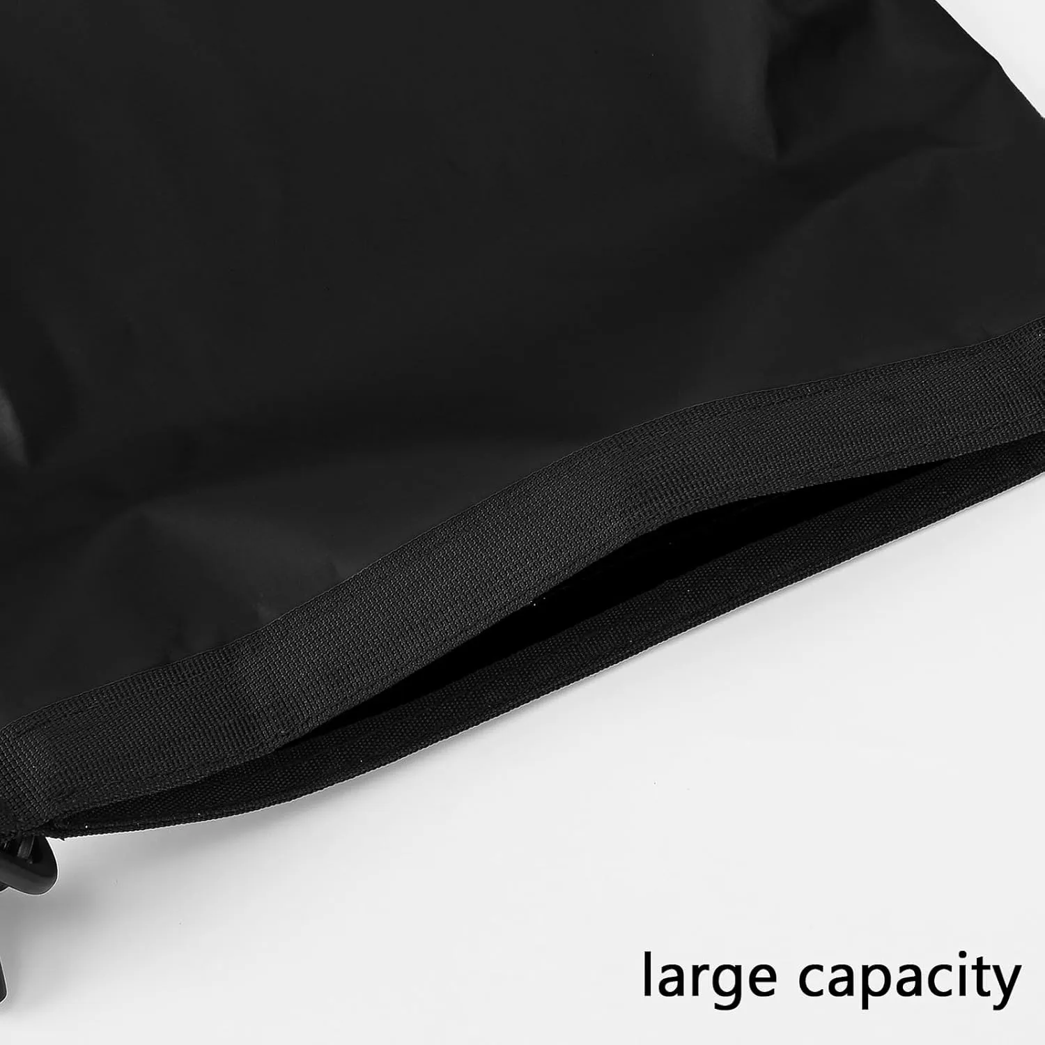 Queday Waterproof Dry Bag with Front Zippered Pocket for Women Men, 10L Roll Top Lightweight Dry Storage Bag Backpack for Travel, Kayaking, Boating, Rafting, Camping, Hiking & Beach Black
