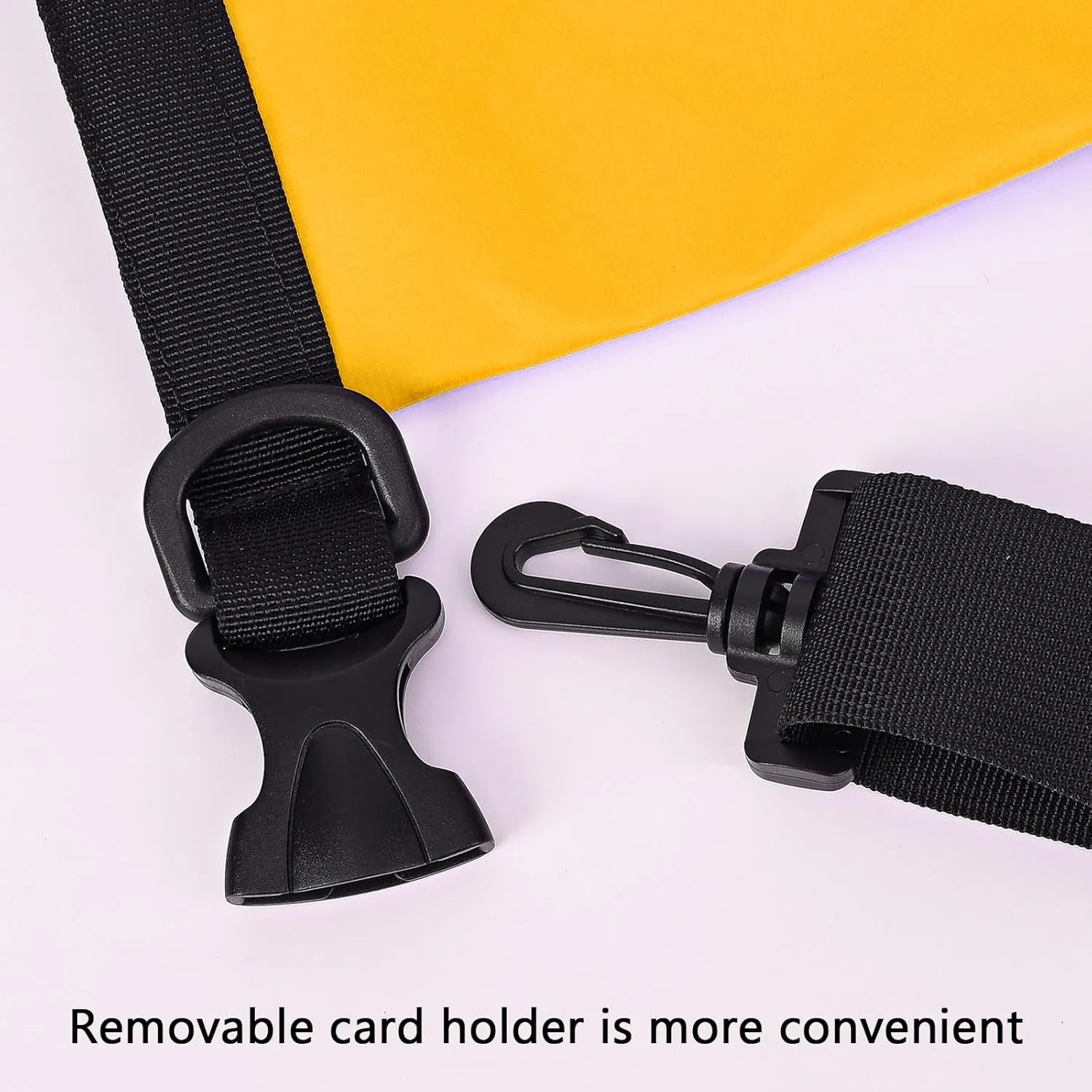 Queday Waterproof Dry Bag with Front Zippered Pocket for Women Men, 20L Roll Top Lightweight Dry Storage Bag Backpack for Travel, Kayaking, Boating, Rafting, Camping, Hiking & Beach Yellow