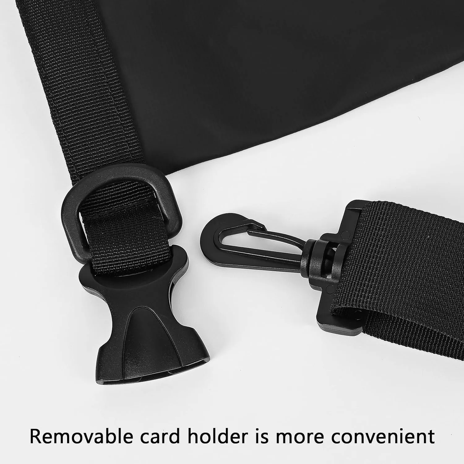 Queday Waterproof Dry Bag with Front Zippered Pocket for Women Men, 30L Roll Top Lightweight Dry Storage Bag Backpack for Travel, Kayaking, Boating, Rafting, Camping, Hiking & Beach Black