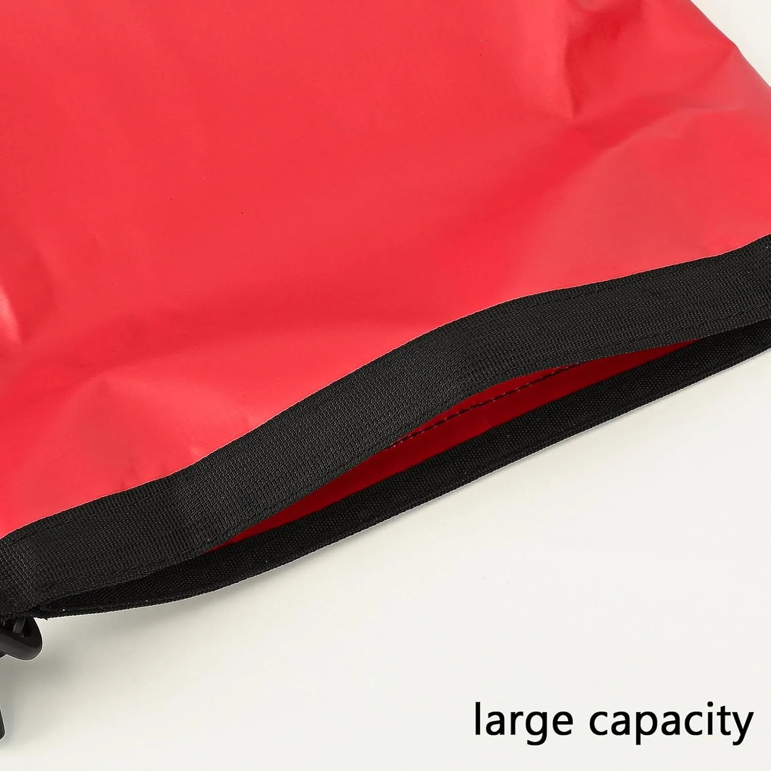 Queday Waterproof Dry Bag with Front Zippered Pocket for Women Men, 30L Roll Top Lightweight Dry Storage Bag Backpack for Travel, Kayaking, Boating, Rafting, Camping, Hiking & Beach Red