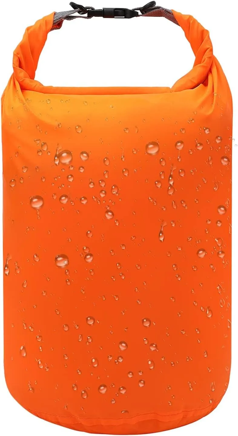 R2Depot Waterproof Dry Bag, 5L/10L/20L/40L/70L Dry Storage Bag for Kayaking, Gym, Hiking, Swimming (Orange, 40L)
