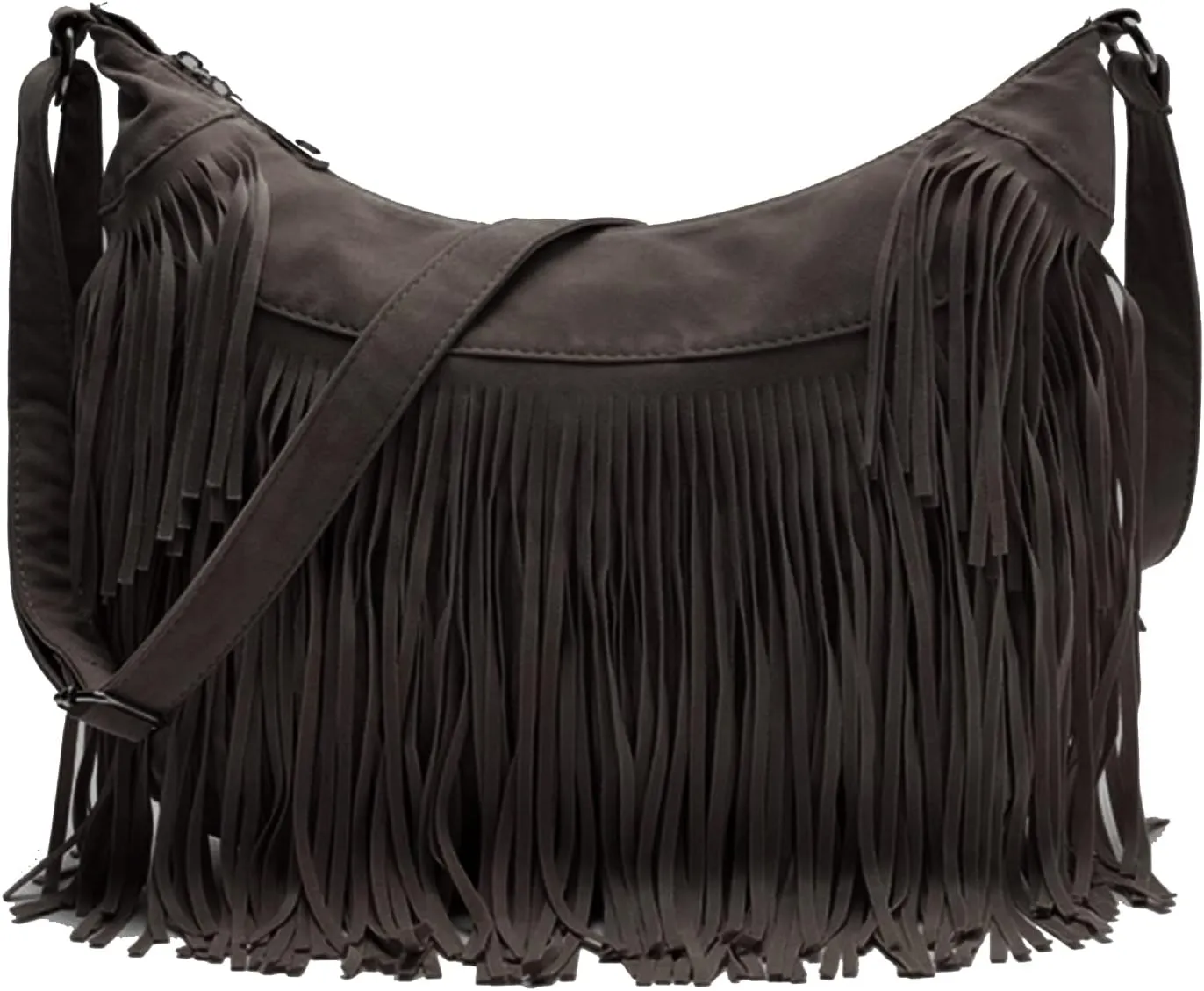 RARITYUS Women Fringe Tassel Shoulder Bag Large Leather Tote Handbag Hobo Crossbody Bag