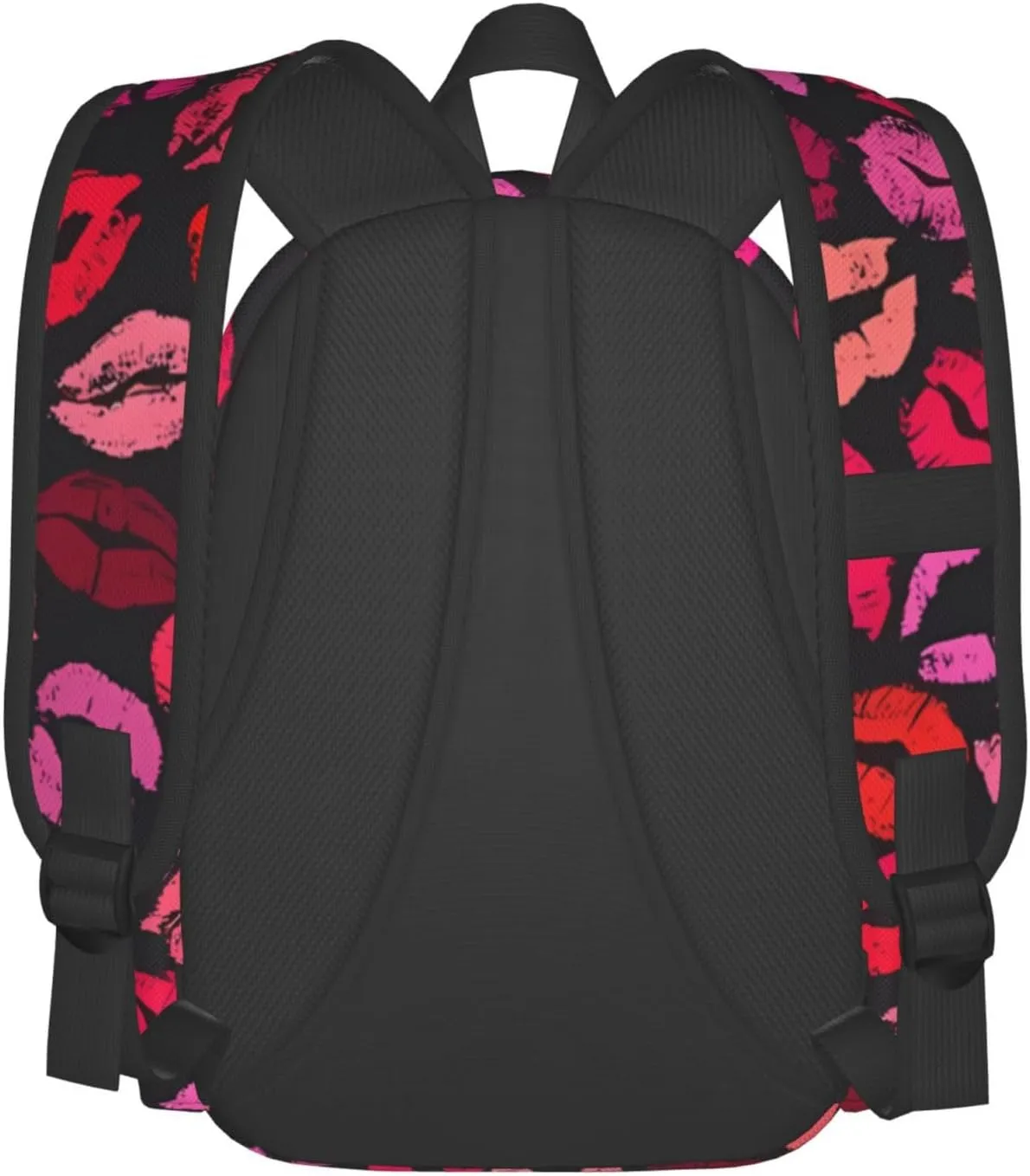 Red Nice Lip Imprint Backpacks 15 Inch Laptop Backpack Multipurpose Double Shoulder Bag for Men Women Gifts