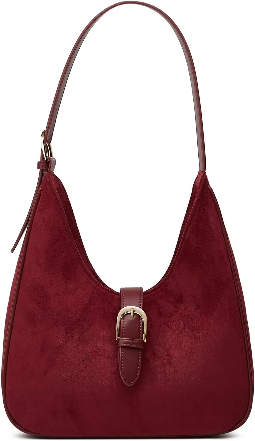 Retro Suede Shoulder Bag For Women Underarm Bag Winter Women's Hobo Bag Purse Tote Bag Commuter Handbag