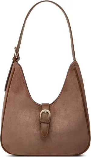 Retro Suede Shoulder Bag For Women Underarm Bag Winter Women's Hobo Bag Purse Tote Bag Commuter Handbag