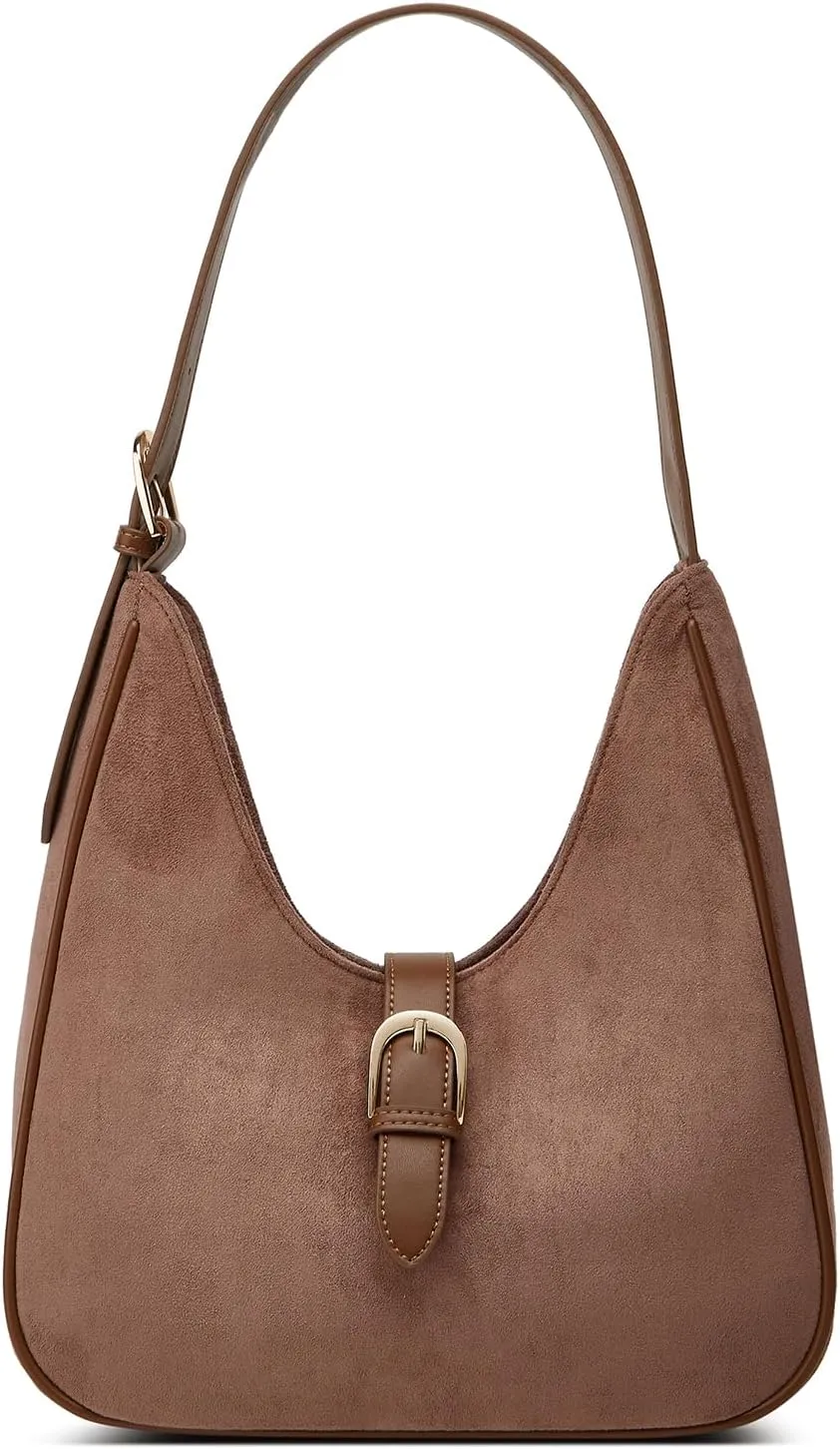 Retro Suede Shoulder Bag For Women Underarm Bag Winter Women's Hobo Bag Purse Tote Bag Commuter Handbag