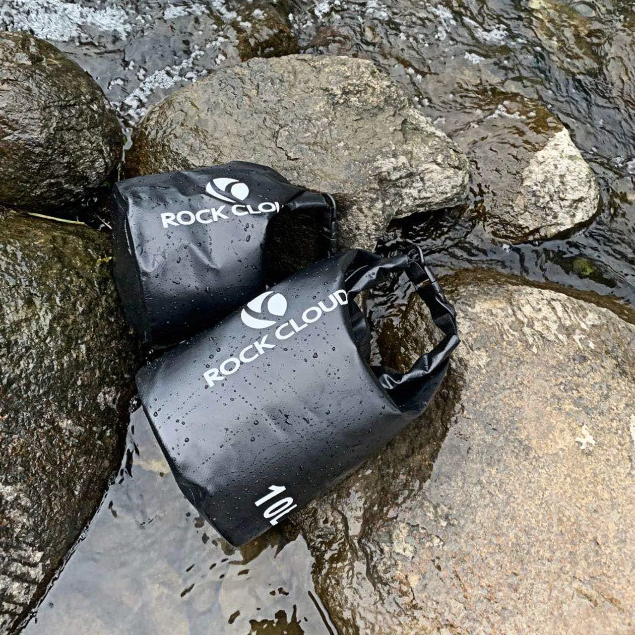ROCK CLOUD Dry Bag Waterproof 5L Dry Sack for Kayaking Rafting Boating Beach Surfing Swimming Canoe Camping Hiking Fishing Ski, Lake Blue