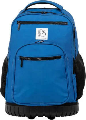 Rolling Trolley Backpacks | 38 L | Laptop Backpack | Multi-Pockets Convertible Aluminum Rod Luggage Bag for Office Travel (Blue)