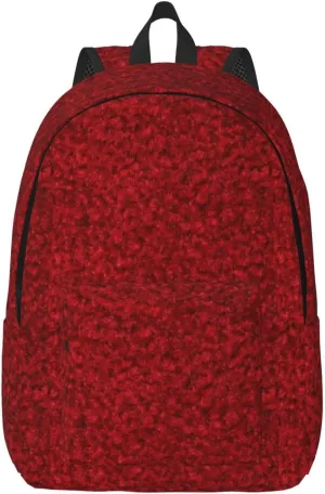 Rose represents love Printed backpack, travel bag, canvas shoulder bag, canvas casual lightweight backpack