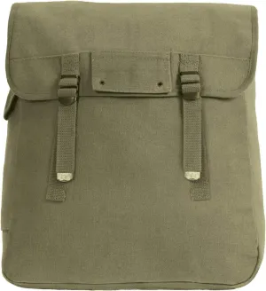 Rothco Heavyweight Canvas Jumbo Musette Bag, 15" x 15" x 5", Olive Drab