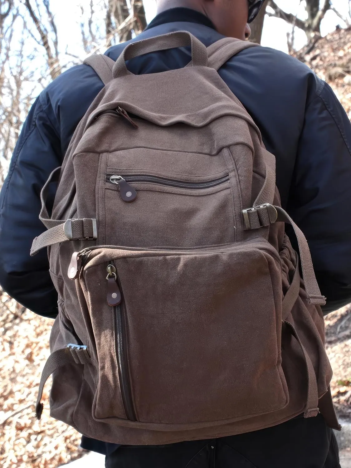 Rothco Jumbo Vintage Canvas Backpack (Tiger Stripe Camo)