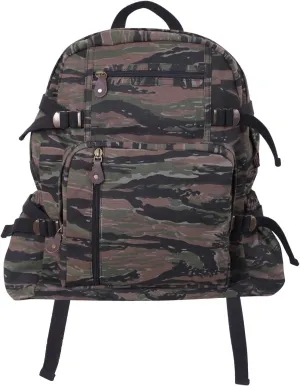 Rothco Jumbo Vintage Canvas Backpack (Tiger Stripe Camo)