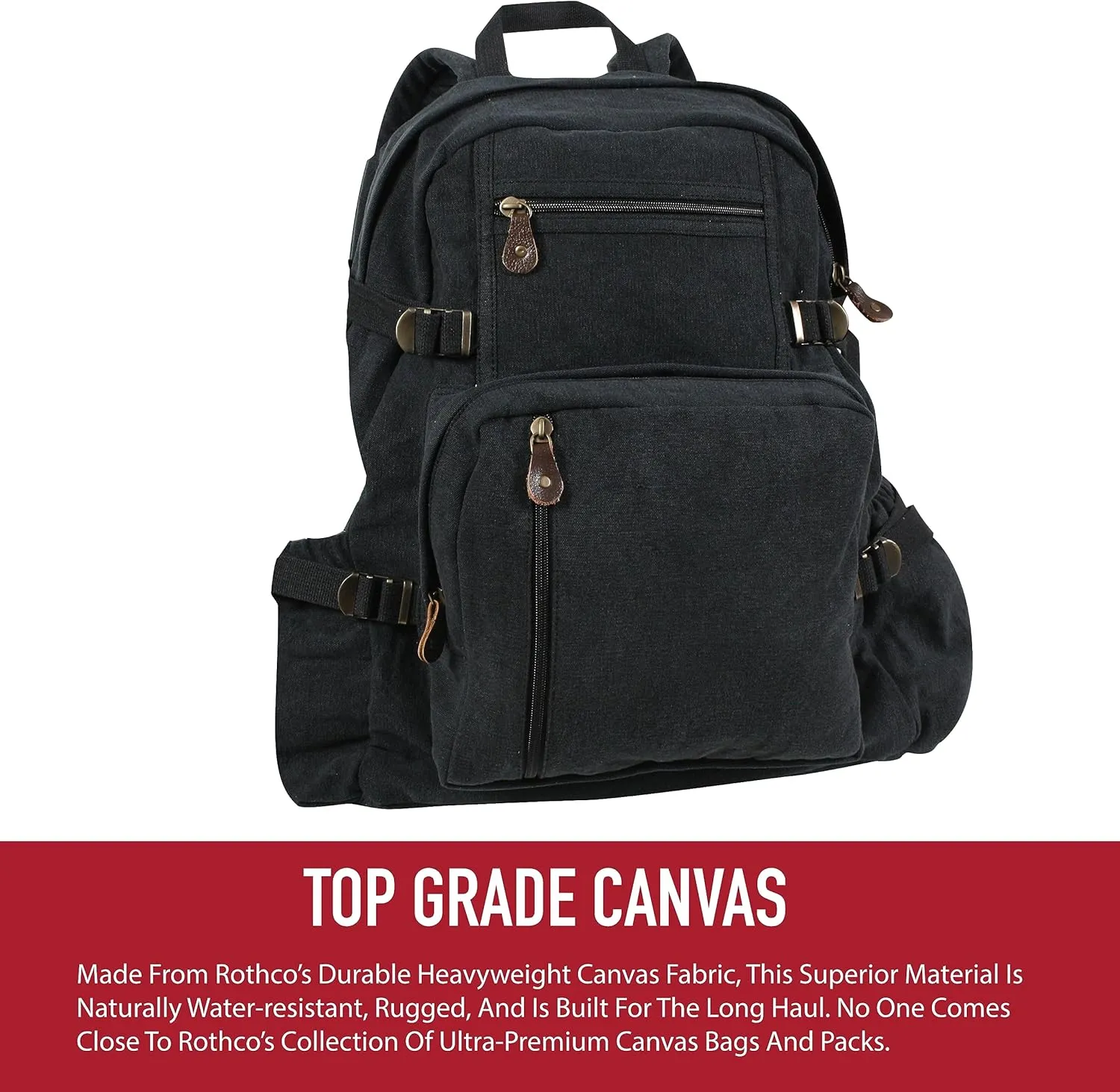 Rothco Jumbo Vintage Canvas Backpack (Tiger Stripe Camo)