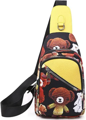 RTGGSEL Boho Trendy Ethnic Women's Waterproof Sling Backpack Crossbody Shoulder Chest Bag for Travel Hiking Daypack