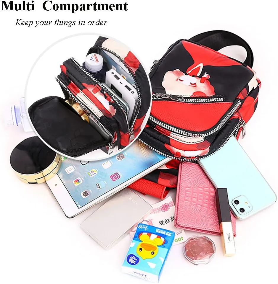 RTGGSEL Boho Trendy Ethnic Women's Waterproof Sling Backpack Crossbody Shoulder Chest Bag for Travel Hiking Daypack