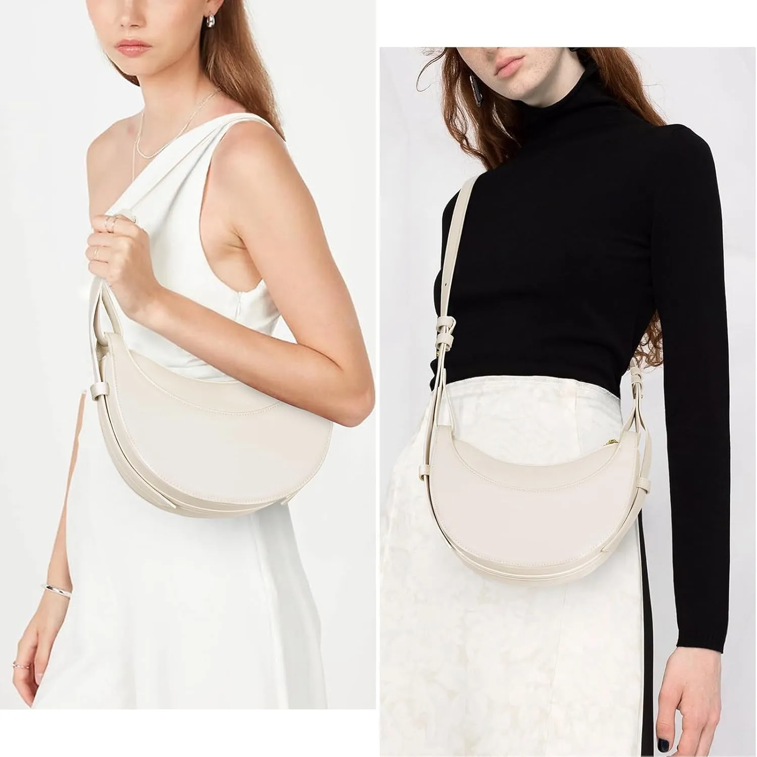 Saddle Bag for Women Shoulder Bag Crescent Purse Trendy Crossbody Bag Hobo Handbag