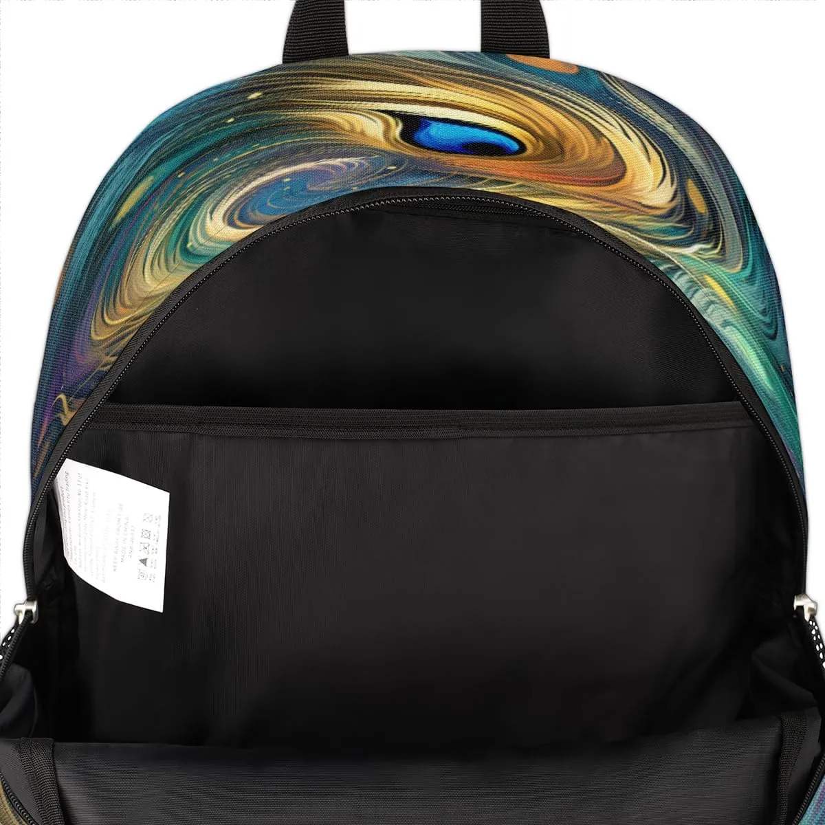 School Backpack for Boys Girls, Ethnic Peacock Feather Elementary School Bags Abstract Feather Lightweight Bookbag Laptop Backpack Casual Daypack Rucksack for Kids Teens