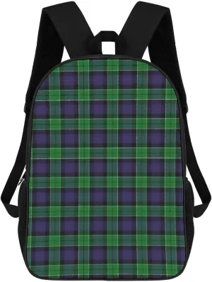 Scottish Clan Leslie Hunting Tartan Plaid Backpack Lightweight Waterproof Backpacks Laptop Backpack for Unisex Casual Travel Daypacks Large Capacity