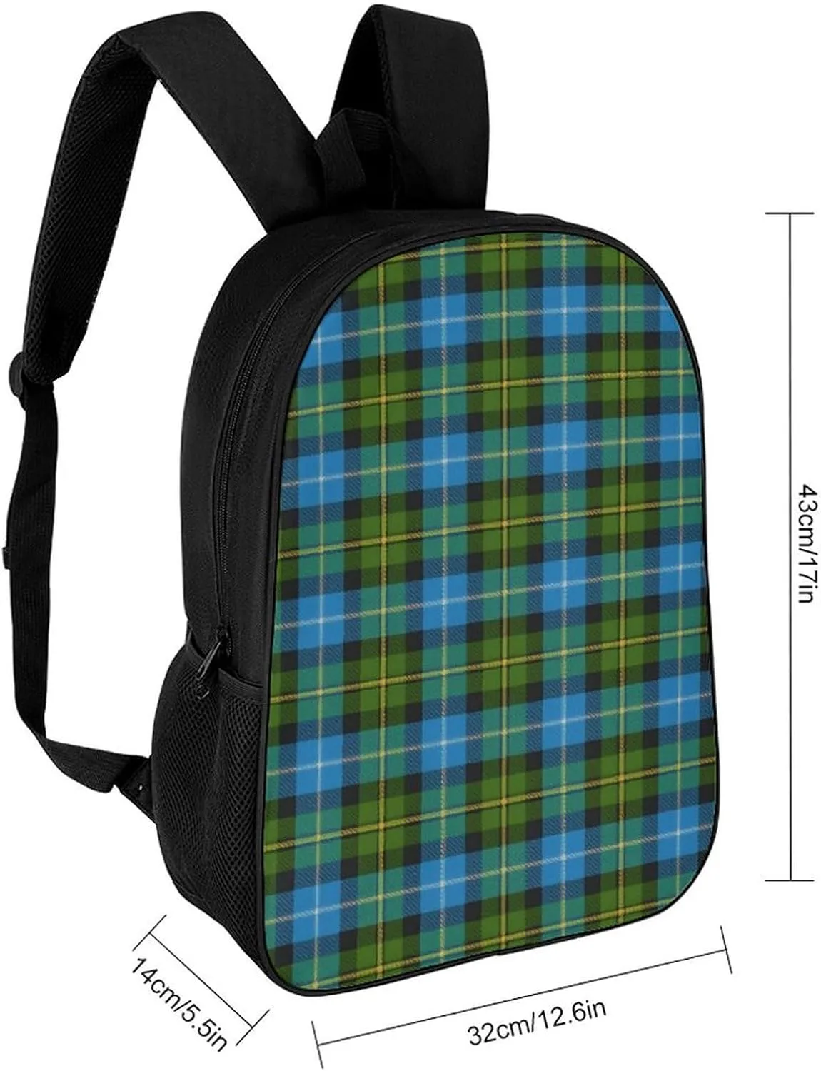 Scottish Clan MacNeil Tartan Plaid Backpack Lightweight Waterproof Backpacks Laptop Backpack for Unisex Casual Travel Daypacks Large Capacity