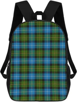Scottish Clan MacNeil Tartan Plaid Backpack Lightweight Waterproof Backpacks Laptop Backpack for Unisex Casual Travel Daypacks Large Capacity