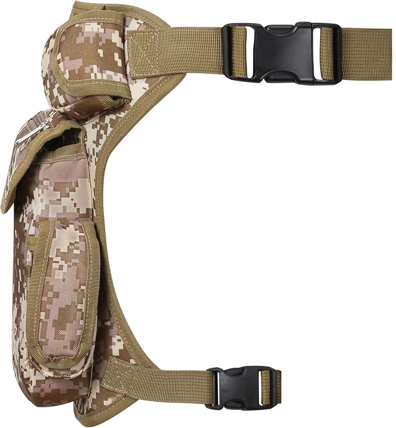 SEALINF Canvas Waist Bag Fanny Pack Racing Drop Leg Bag Motorcycle Outdoor Bag