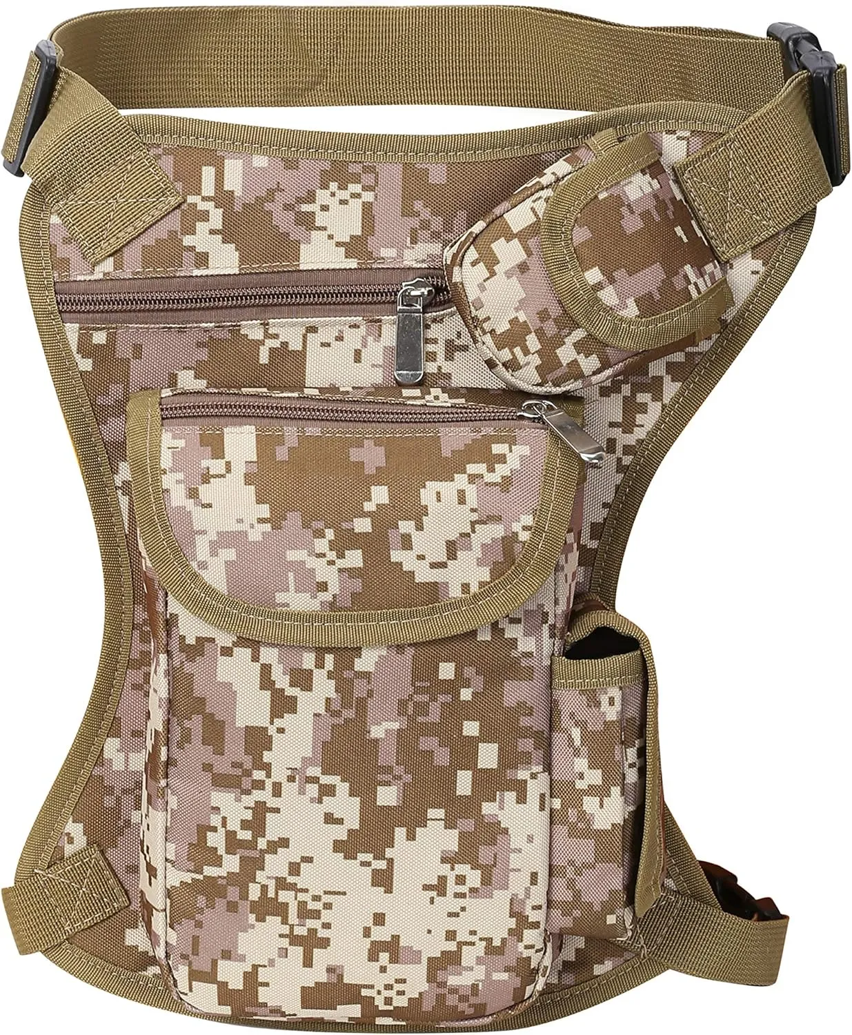 SEALINF Canvas Waist Bag Fanny Pack Racing Drop Leg Bag Motorcycle Outdoor Bag